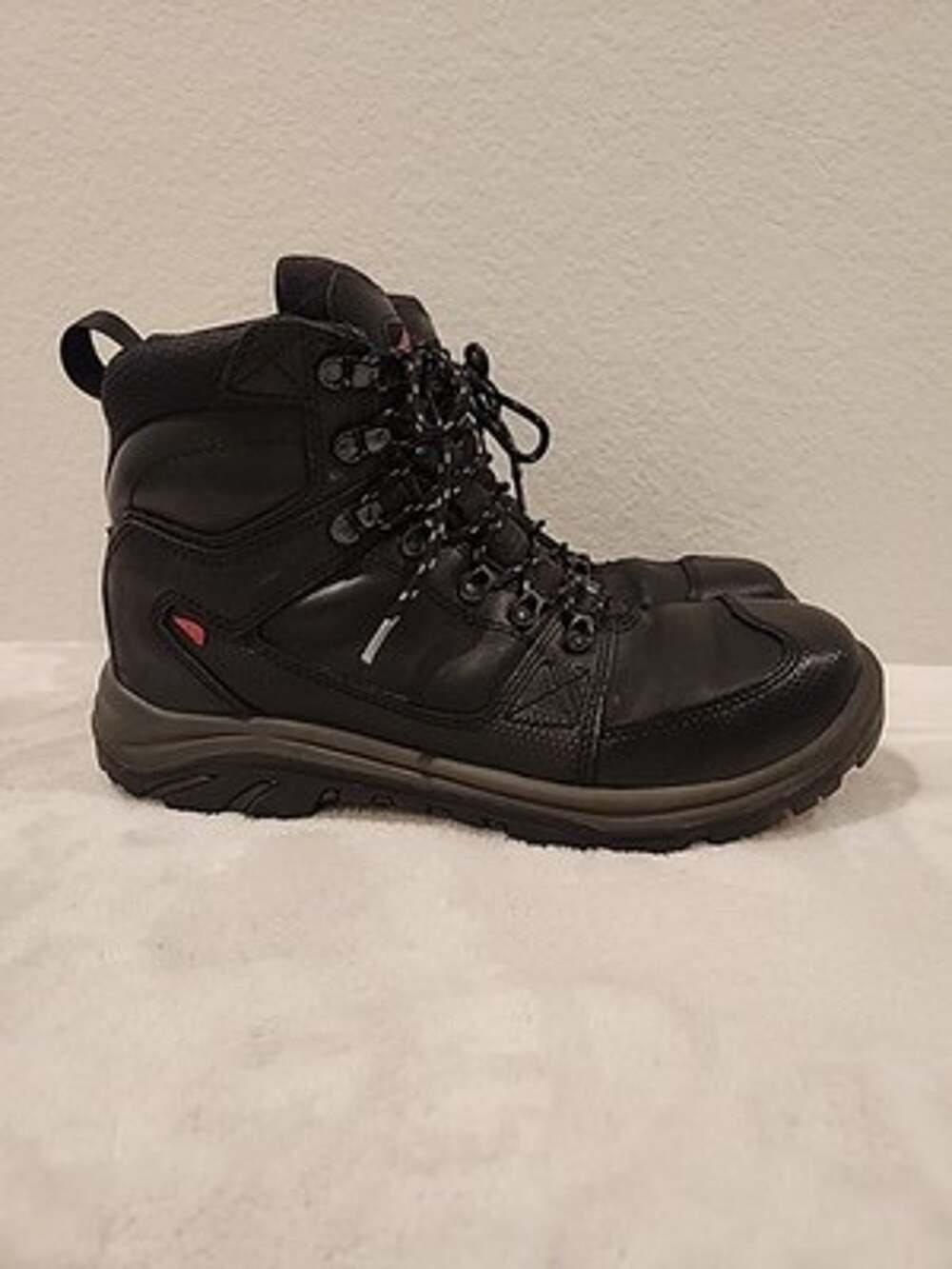 Men's 10D Red Wing Tradesman 6-inch side-zip waterproof safety toe boots Black